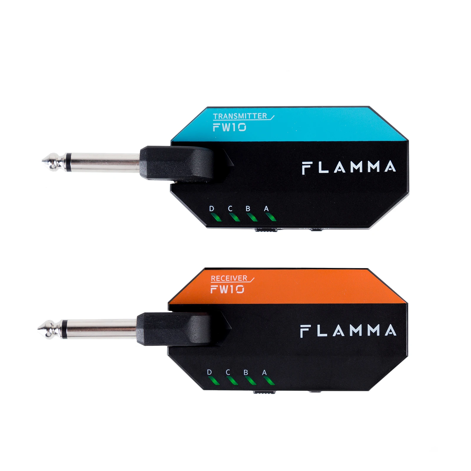 

FLAMMA Guitar Wireless System Transmitter Receiver Transmitter Receiver 4 Channel Built-in Rechargeable Guitar Transmitter