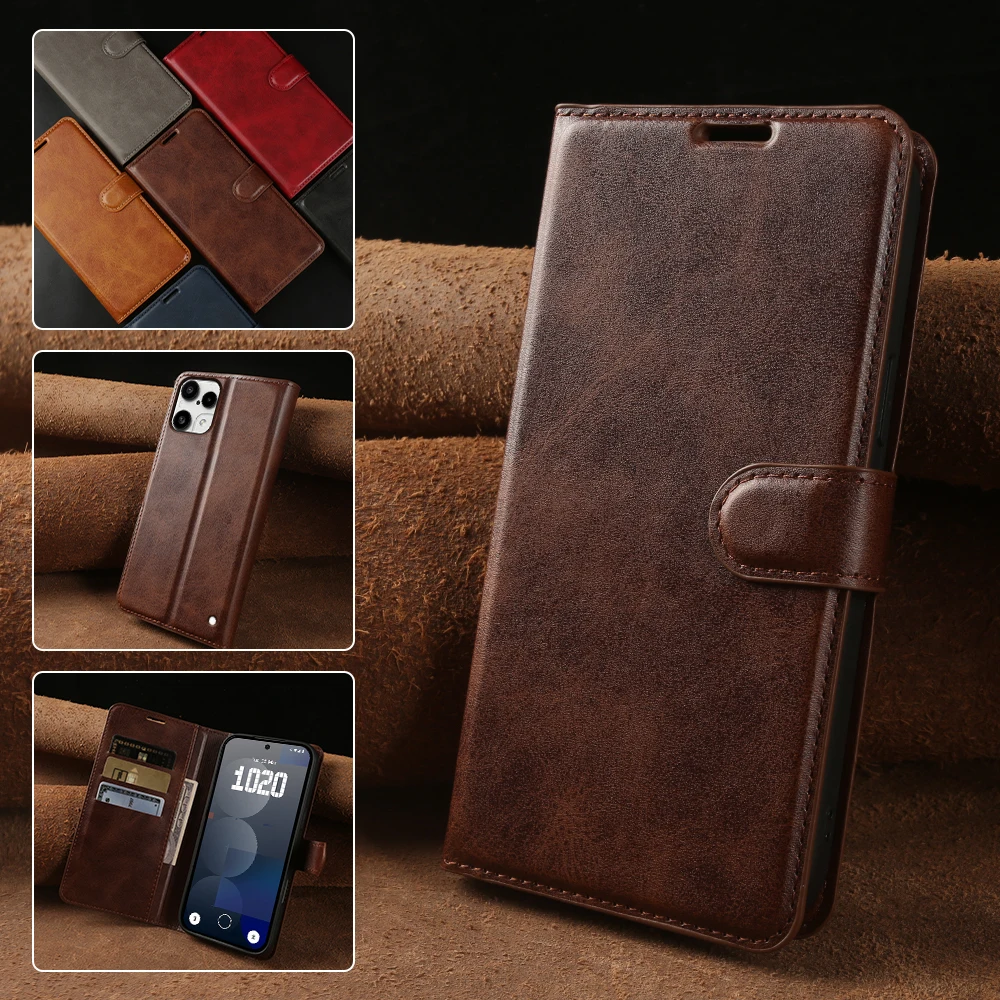 

Luxury PU Leather Flip Phone Case for Nothing Phone 3A lite Pro 2A Phone3A lite Phone2A 3 A Pro 2 A Card Slot Wallet Cover Funda