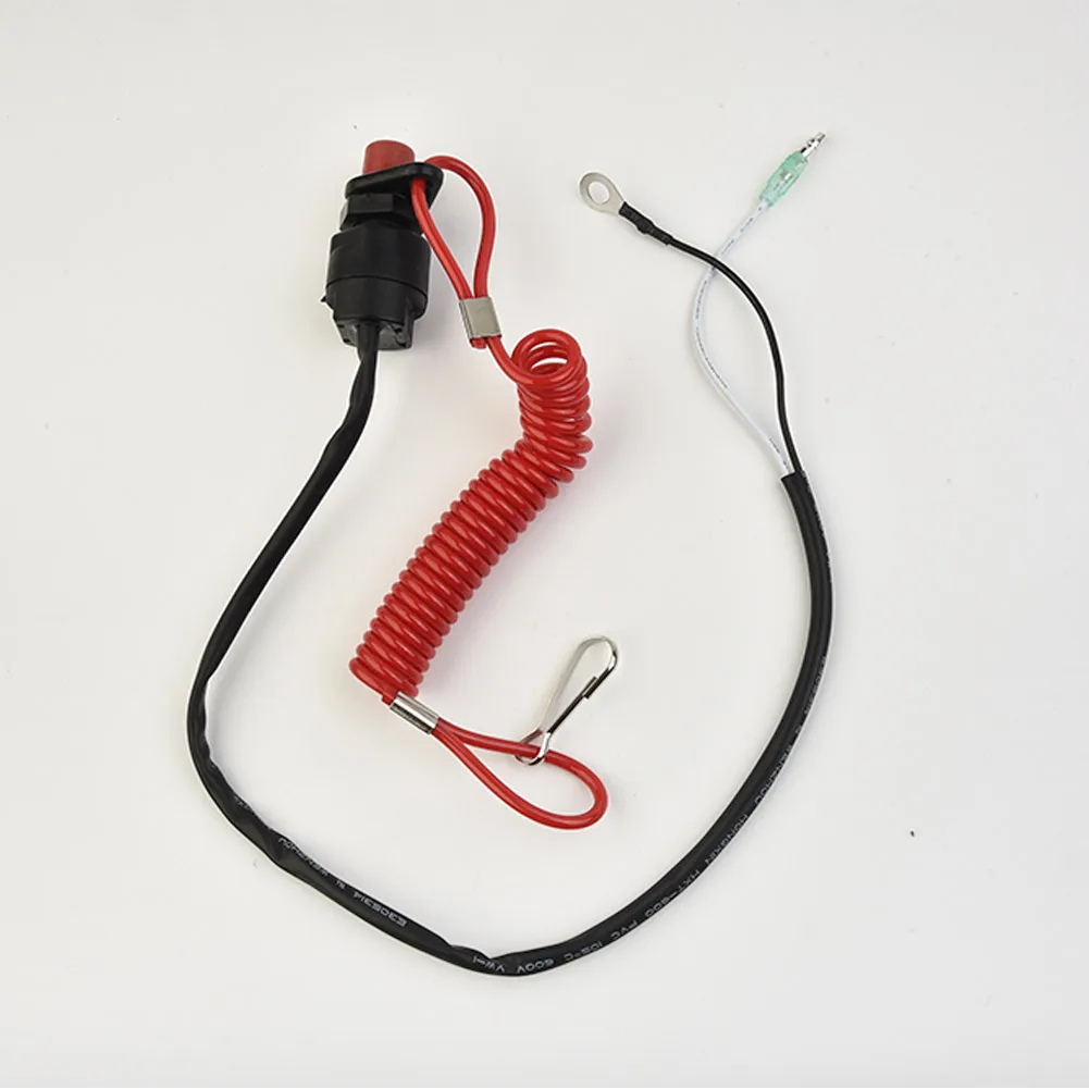 Wire Engine fuoribordo Kill Switch Set di componenti protezione cordino nero in plastica accessori per parti di ricambio per barche