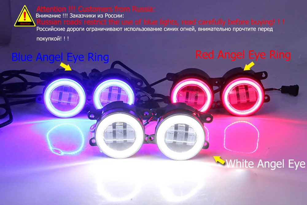 Led Fog Lamp Car Driving Light Angel Eye Aperture DRL PTF 15Wx2 12V for Lexus IS XE30 Is250 Is300h Is350 Is200t 2014 2015 2016 detail image 13