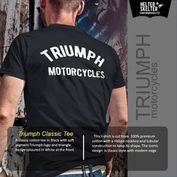 TEW2024 Camiseta de algodón para hombre, camisa informal de caballero genial, color negro, regalo de Cafe Racer rider, Verano