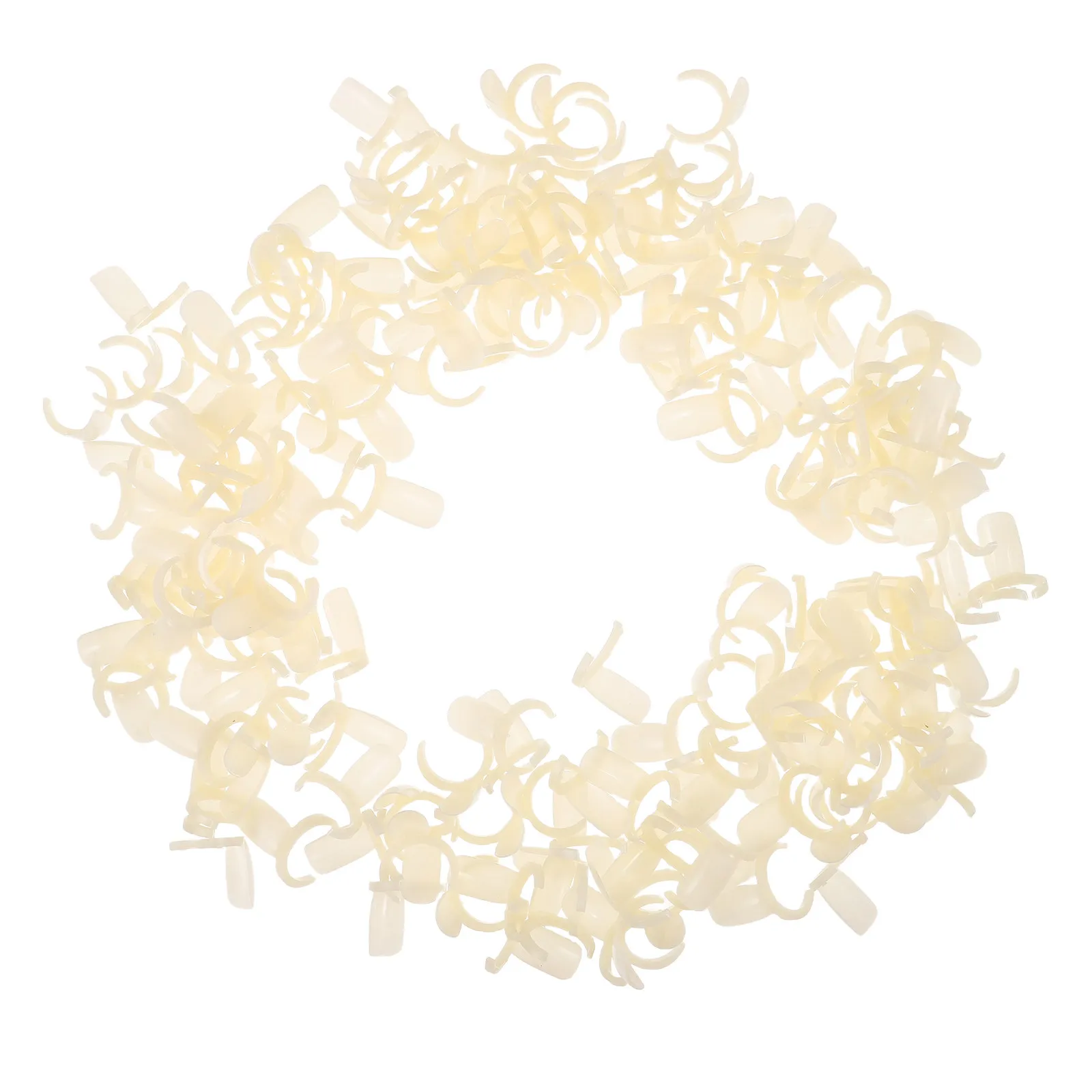 

200Pcs Nail Color Display Rings Plastic Manicure Display Board Nail Polish Organizer Salon Practice Tool Manicure Practice Tool