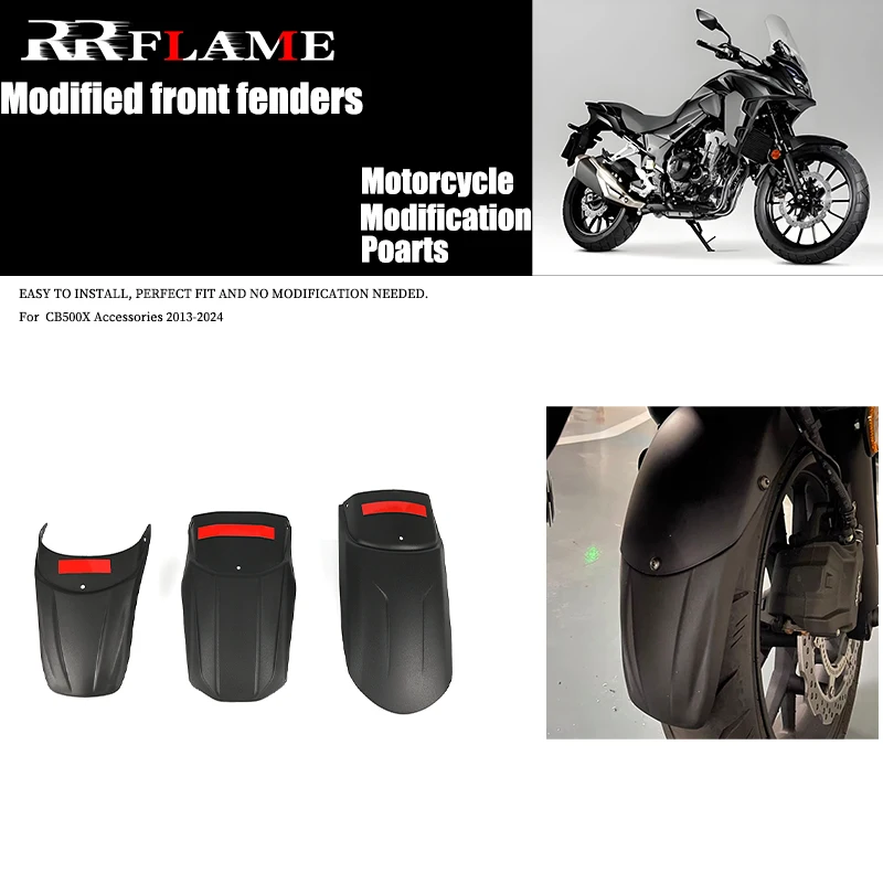 

Motorcycle Accessories Front Mudguard Motocycle Fender For Honda CB500X Accessories CB 500X Extension Engine Defense Mud Guard