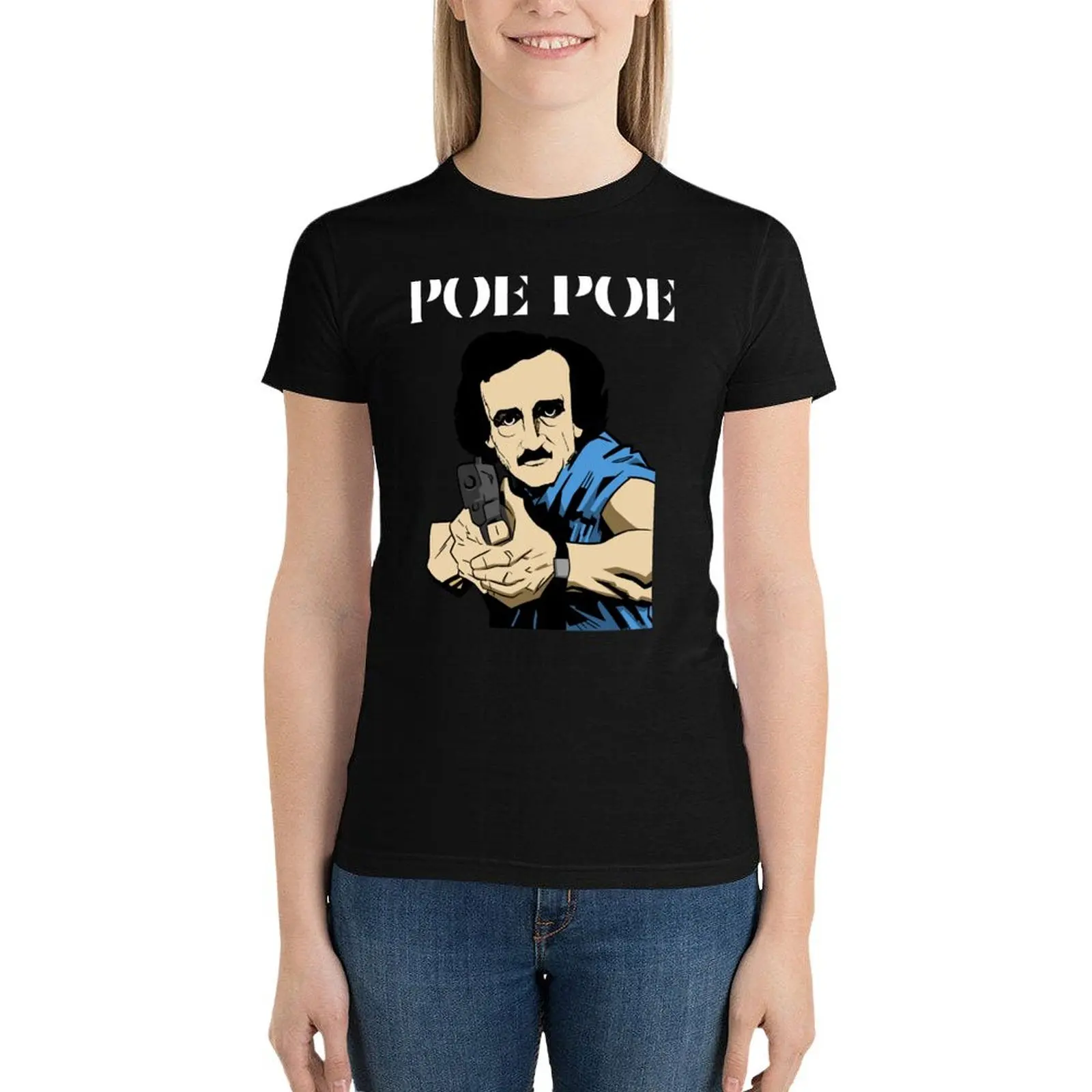 Edgar Allen Poe Shirt Design - Original Poe Poe T-Shirt funnys animal print woman t shirt