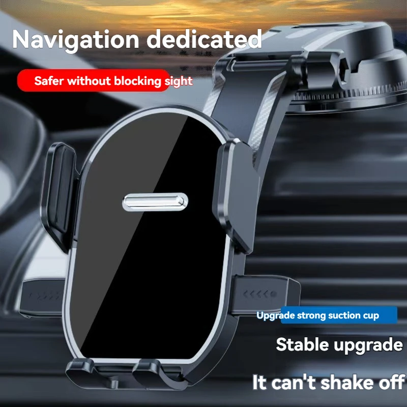 Multi-Functional Car Phone Holder Suction Cup Dashboard Trendy Universal Phone Stand 360° Rotating Universal Car Phone Holder