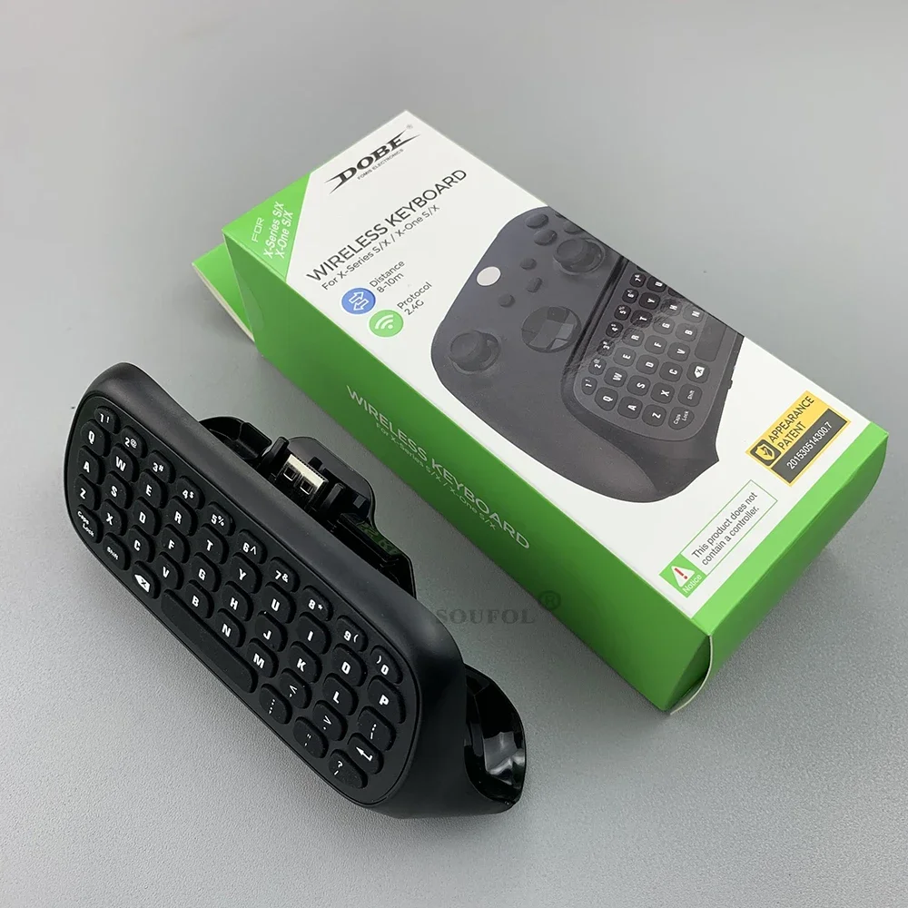 

Wireless 2.4Ghz Mini Controller Keyboard Gaming Chatpad with Audio/Headset Jack for Xbox Series X/S Controller Accessories