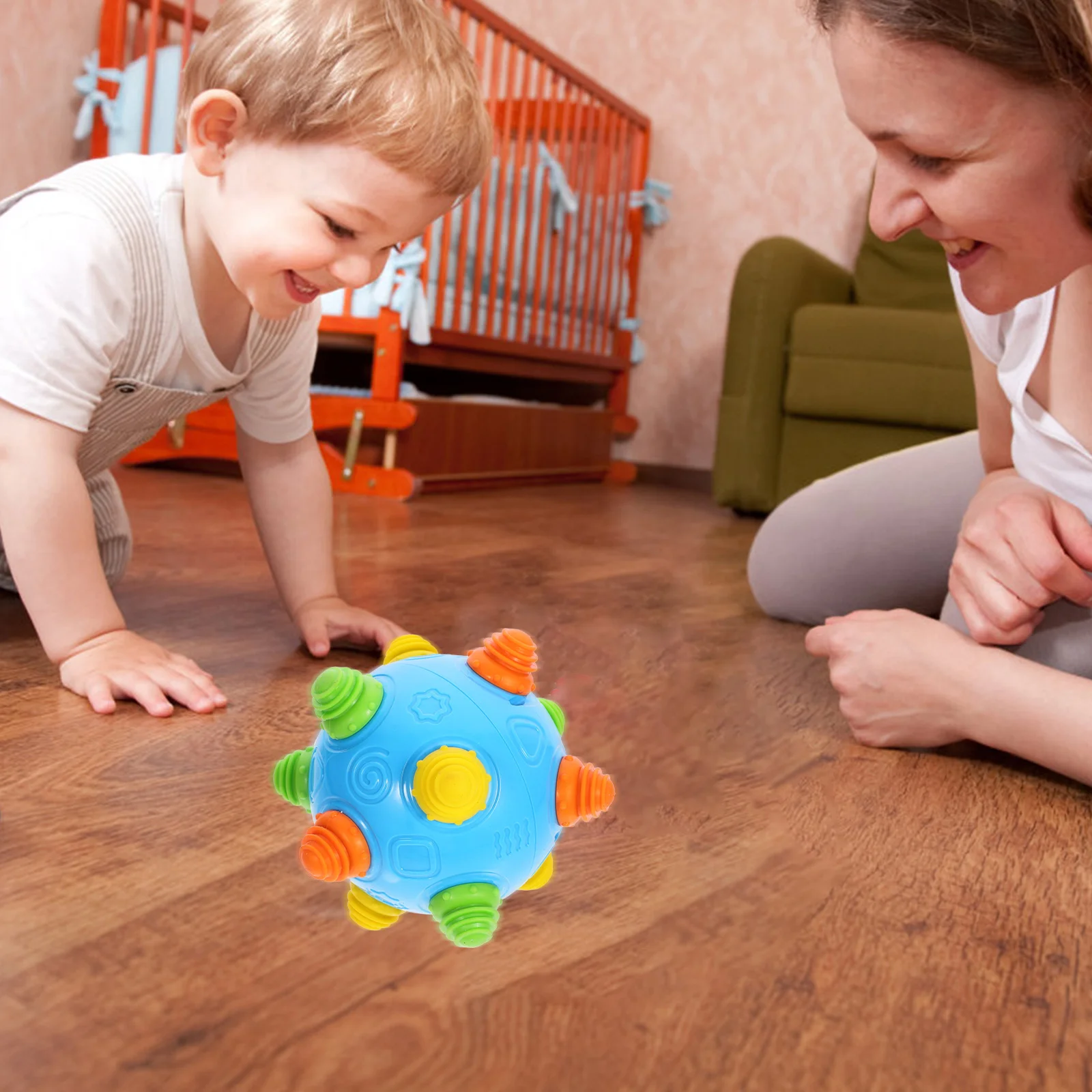 1Pc Funny Baby Jumping Ball Intersting Music Dancing Ball Toy Educational Toy (without )