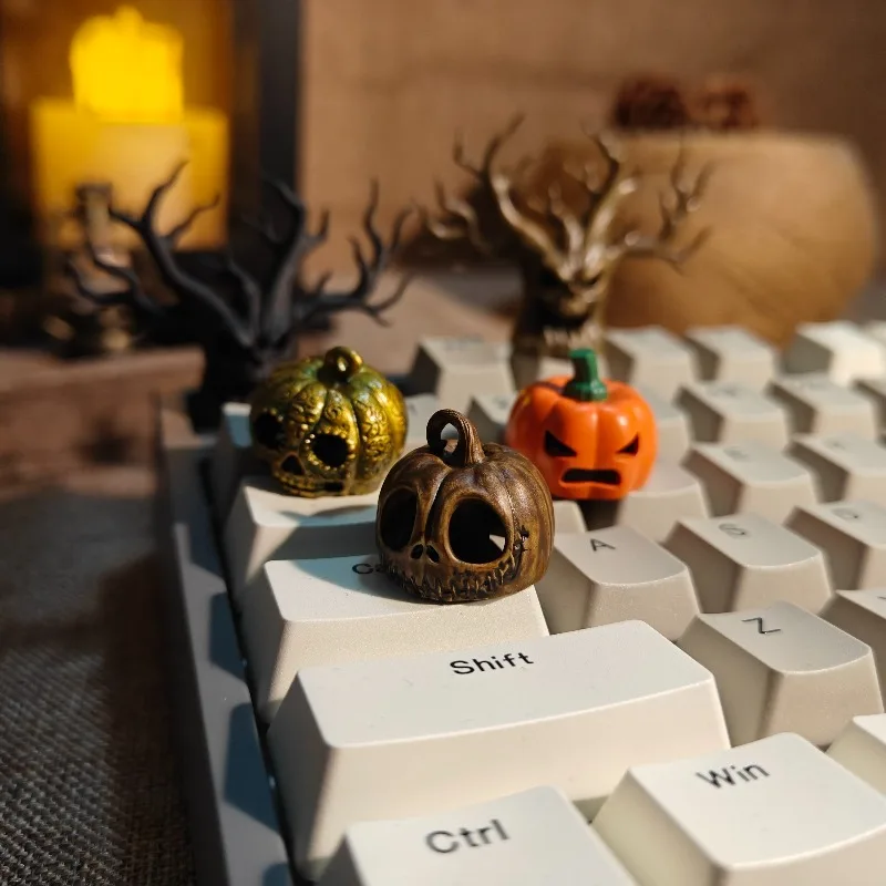 

Колпачок с тыквой, персонализированный полимерный колпачок для механической клавиатуры, колпачок для клавиатуры на тему Хэллоуина, дерево демона, забавная тыква, подарок бойфренду