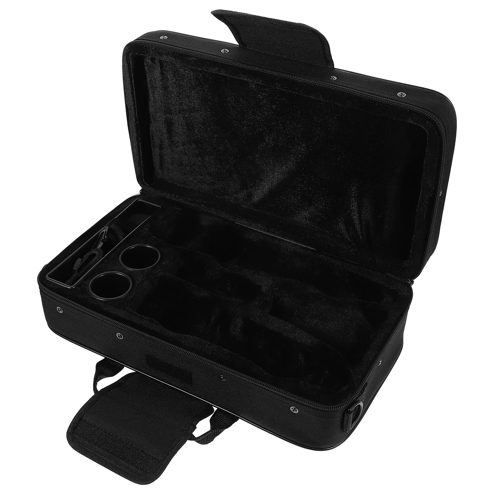 

Instrument Black Cloth Clarinet Case Portable Mic Carrying Travel Wireless Microphones