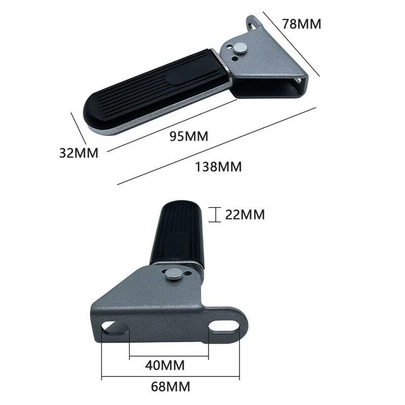 2 szt. Lewy i prawy uniwersalny podnóżek motocyklowy podnóżek pedał wyścigowy trwały