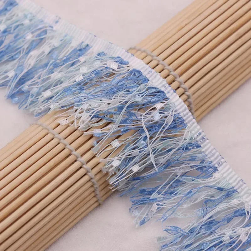 1 Yard Spitzenband, Seidenquasten, Fransenbesatz, Quasten zum Nähen für Schmuck, DIY-Bekleidung, Stoffzubehör, Quasten, Handwerkszubehör – Detail 6