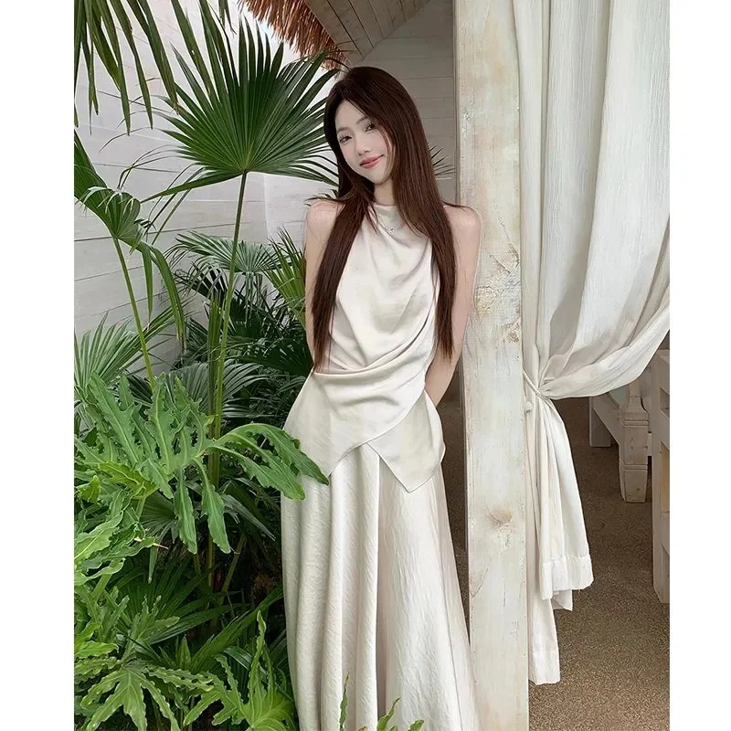 الصغيرة والمتخصصة غير النظامية الدانتيل يصل تصميم سترة الساتان نصف تنورة الصيف موضة جديدة قطعتين مجموعة للنساء العصرية التنقل