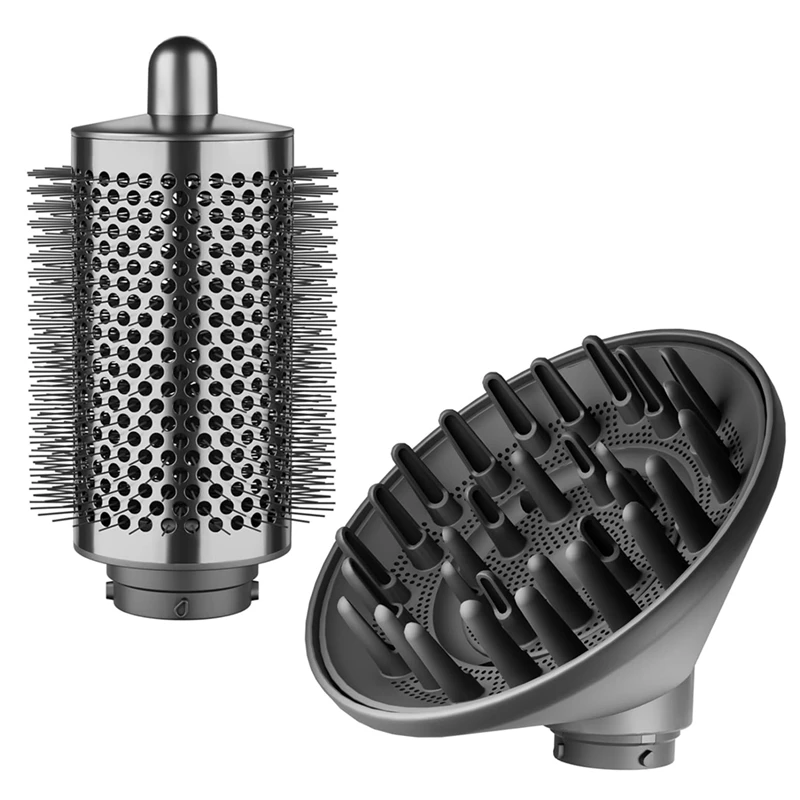 Acessório difusor grande escova de volume redonda para dyson airwrap hs01 hs05 ferramentas de estilo de ferro de ondulação