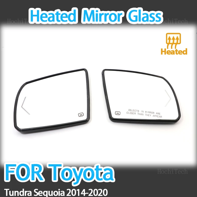 

Rear View Rearview Mirror Glass Door Wing Mirrors Heated Side Mirror Glass for Toyota Tundra 2014-2020, Sequoia 2018-2020