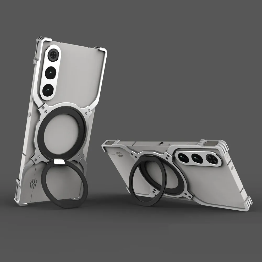 

Алюминиевый металлический корпус для Nubia Redmagic 10 Air 360 ° Поворотная подставка, безрамная металлическая крышка бампера