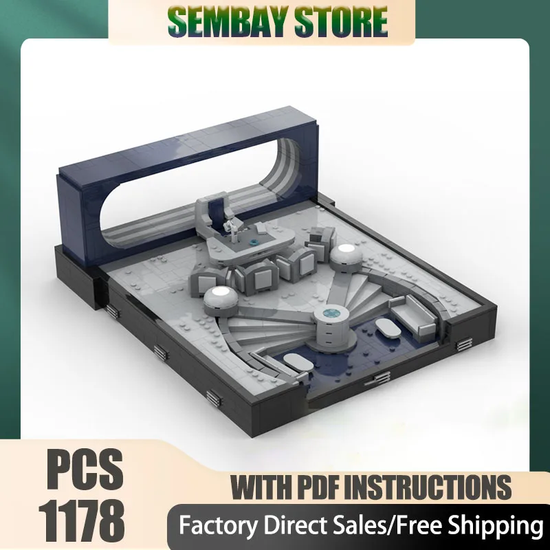

Moc Building Bricks Modular Stereoscopic of The Prime Minister's Office Technology Blocks Christmas DIY Toy Construction Gifts