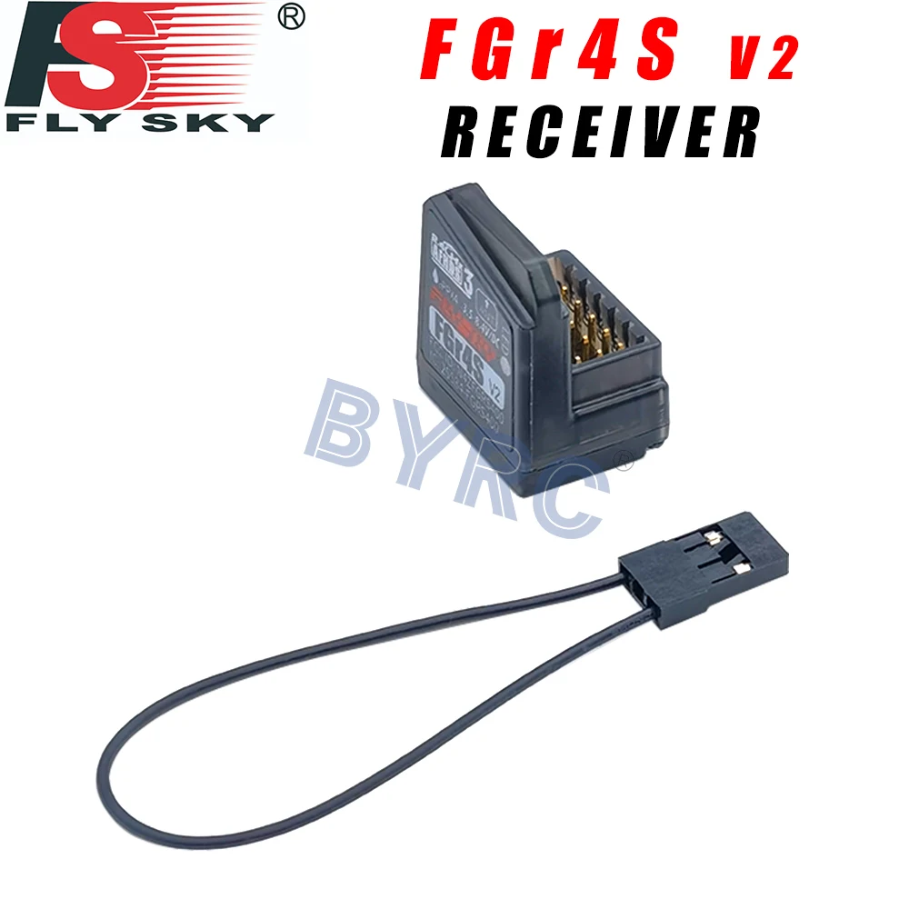 Flysky FGR4S V2 Receiver AFHDS Single-Antenna Bidirectional PWM /PPM / IBUS Output Receiver for flysky NB4 PL18 RC Transmitter