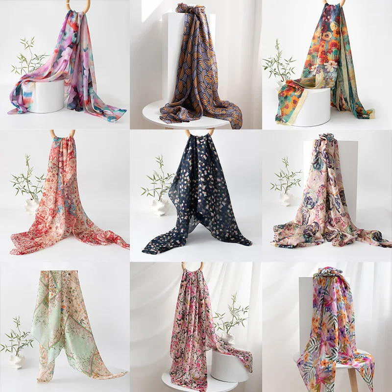 Summer New Scarf High-Grade Long Female Thin and All-Matching to Give Mom Talma