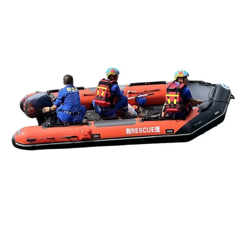Flood control rubber boat thickened air cushion bottom Luya fishing boat