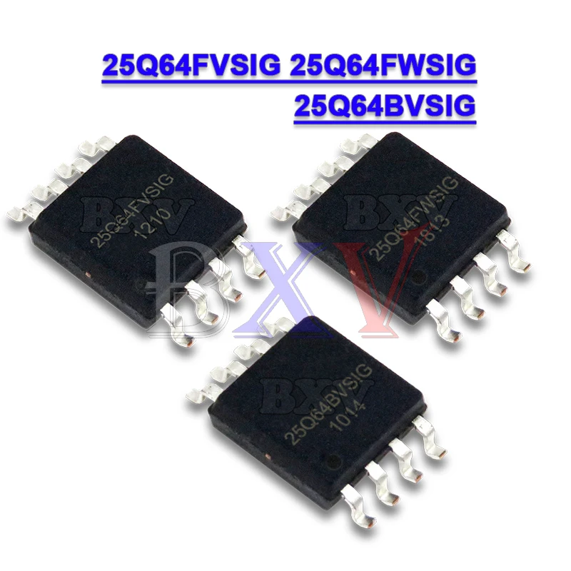 (5 piezas) 100% nuevo 25Q64FVSIG 25Q64FWSIG 25Q64BVSIG W25Q64FVSIG W25Q64FWSIG W25Q64BVSIG sop-8 Chipset ic