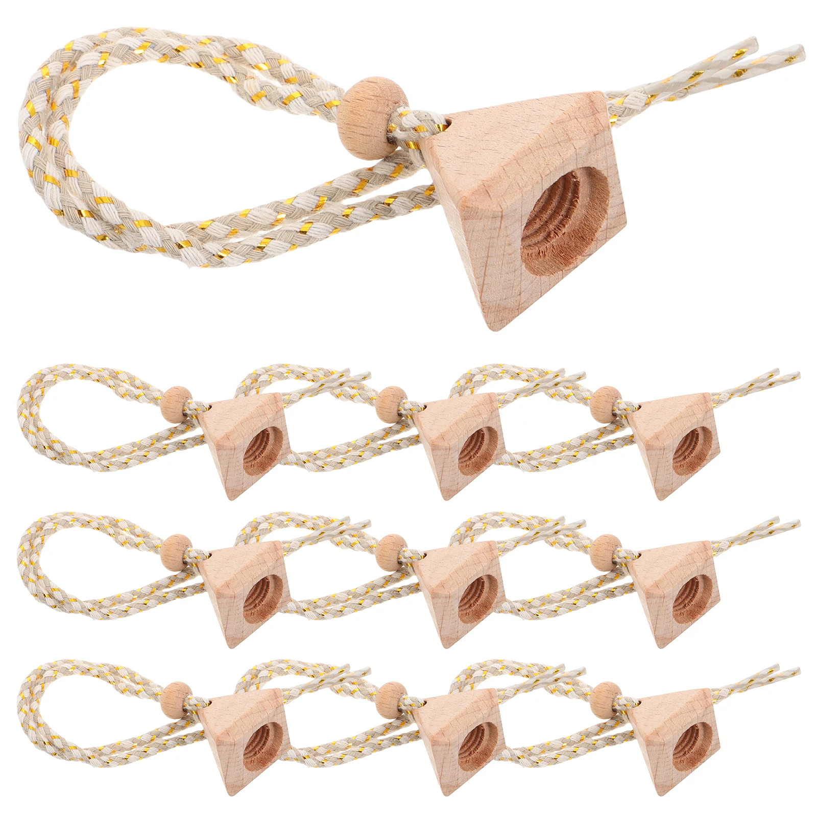 

10pcs Beech Wood Perfume Bottle Stopper Triangular Cap Aromatherapy Car Diffuser Essential Oil Wooden Cork Replacement nament
