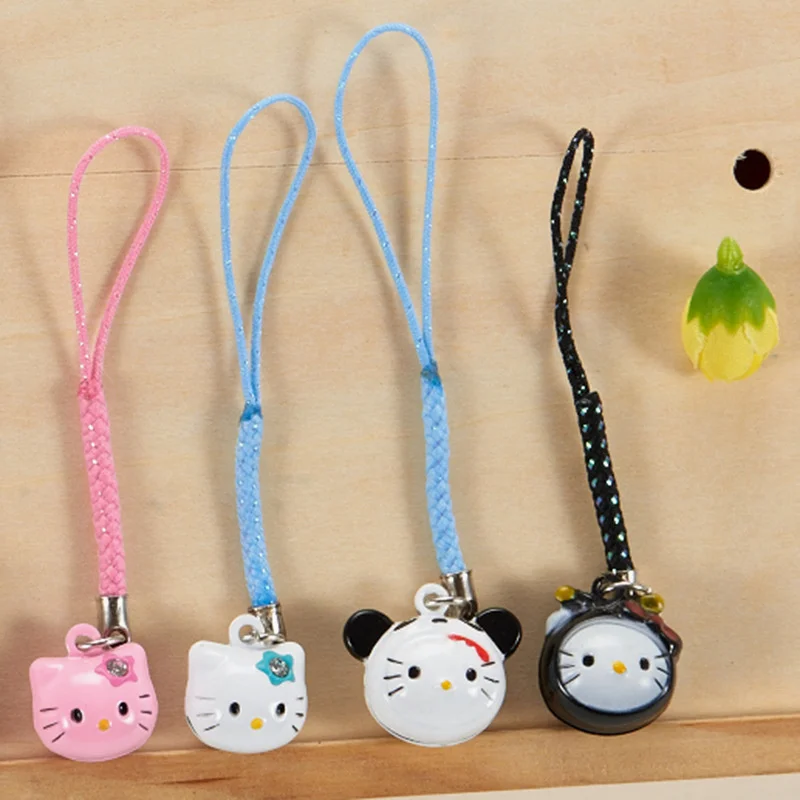 Sanrio Kawaii HelloKitty Small Bell Multi Functional Pendant Exquisite Key Chain Mobile Pendant Backpack Pendant Holiday Gift