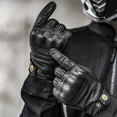 Imagen 2 del producto Guantes de motocicleta transpirables de verano para hombre y mujer, resistentes al desgaste, anticaída, para Motocross, pantalla táctil