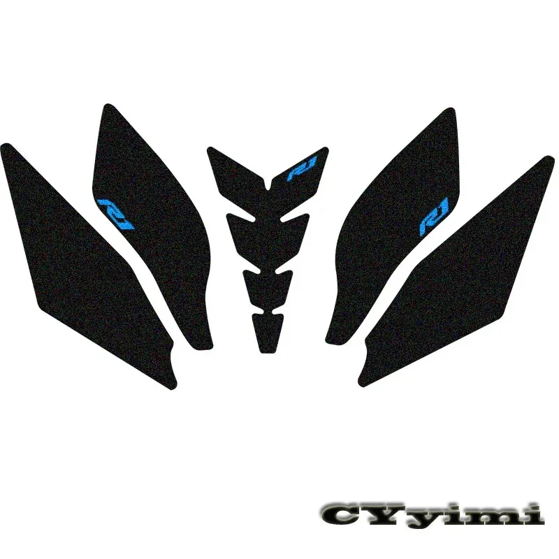 For YZF R1 R1M YZFR1 2015 - 2021 Motorcycle Accessories Side Fuel Tank Pads Protective Stickers Knee Grip Traction Pad