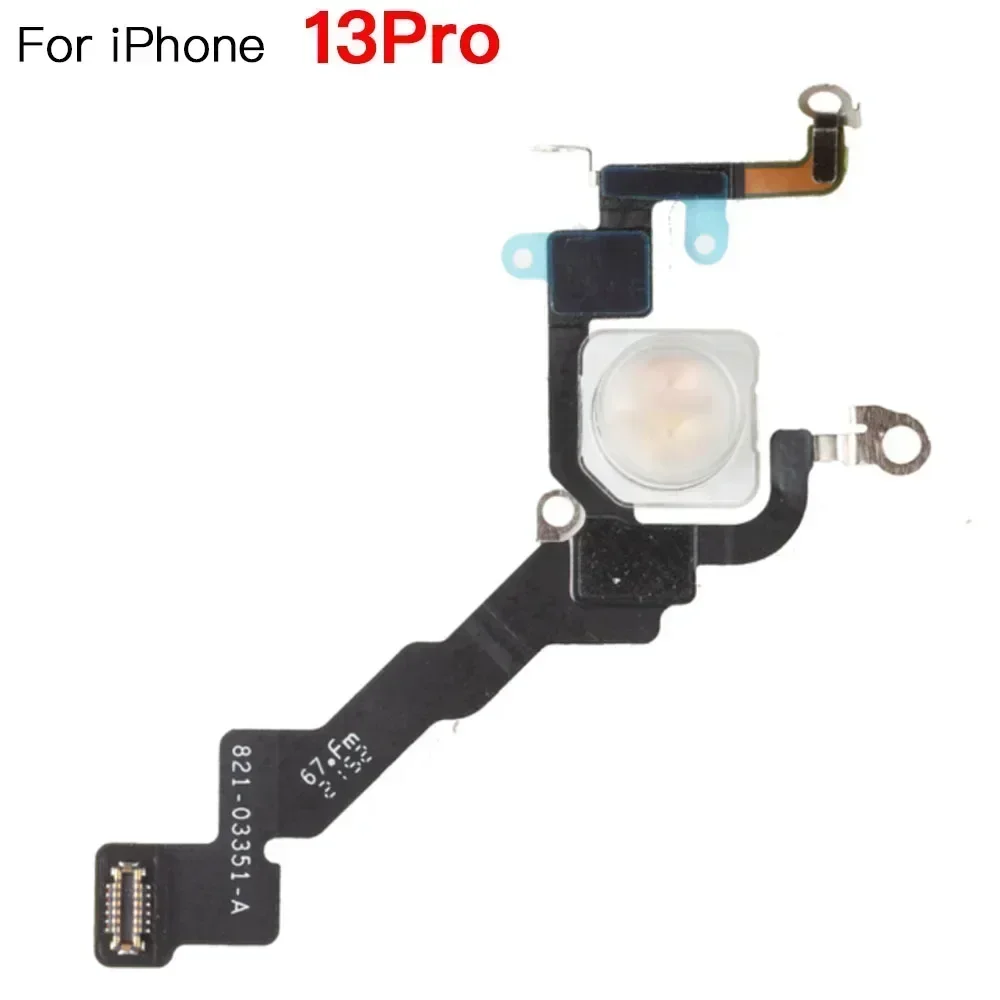 Reemplazo de cable flexible de lámpara de luz de flash para IPhone 12 13 Mini Pro Max linterna LED con micrófono