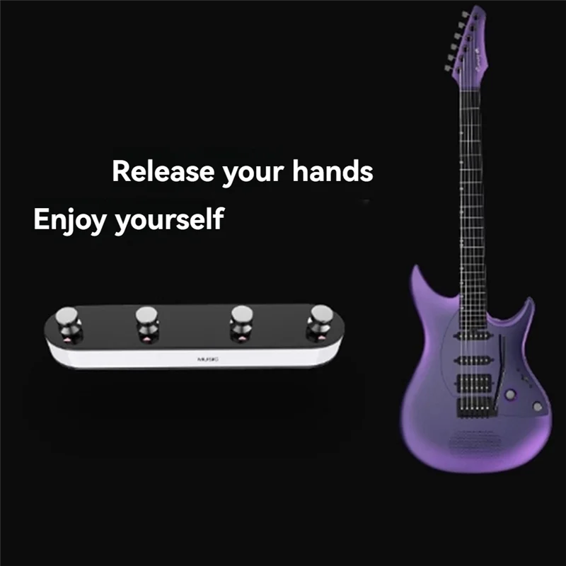 

M05K Wireless Control Pedal Sound Mode Switching Four Step Nail Pedal Smart Guitar Pedal For Inspire Electric Guitar