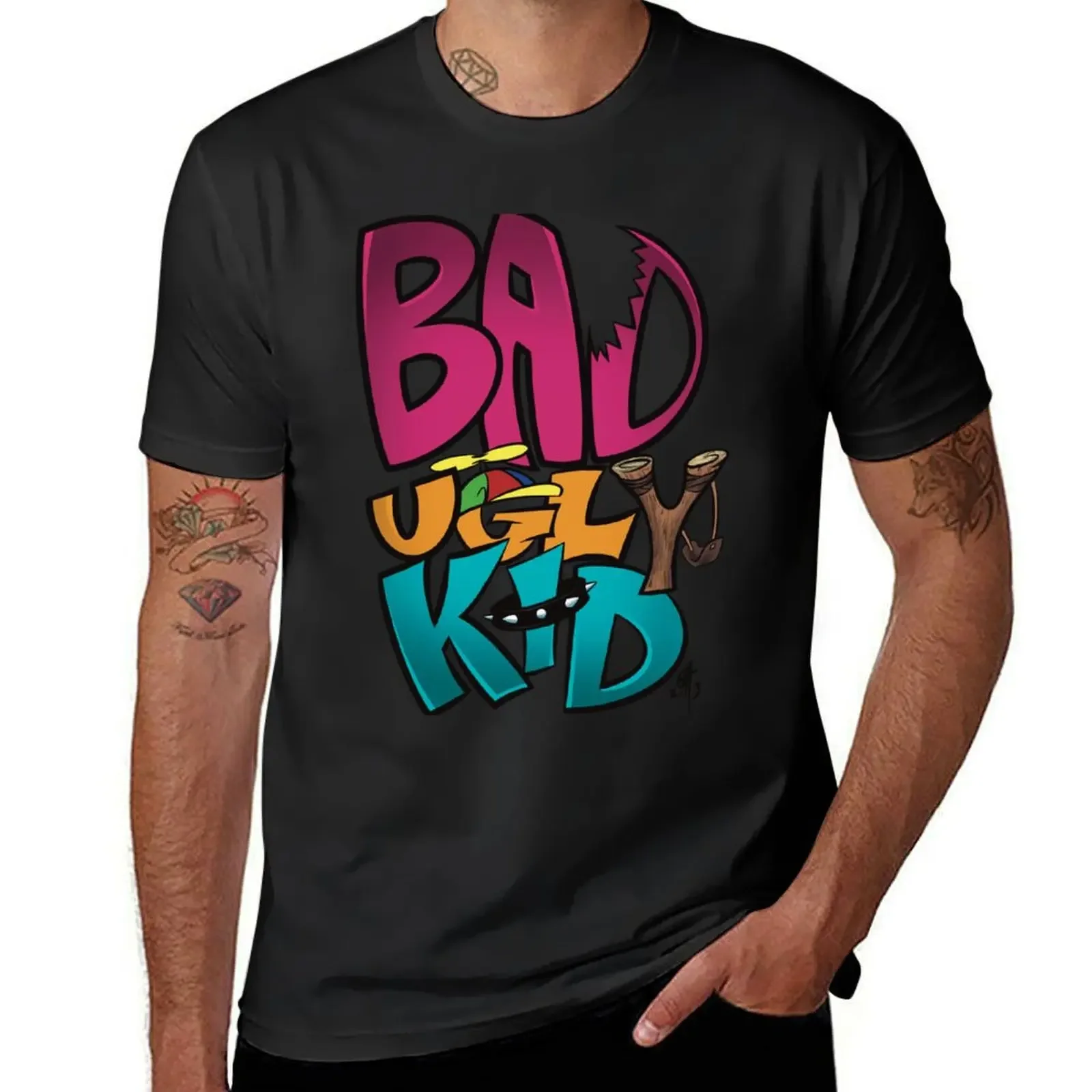 

BAD UGLY KID logo T-Shirt graphic t shirts man clothes graphics mens plain t shirts