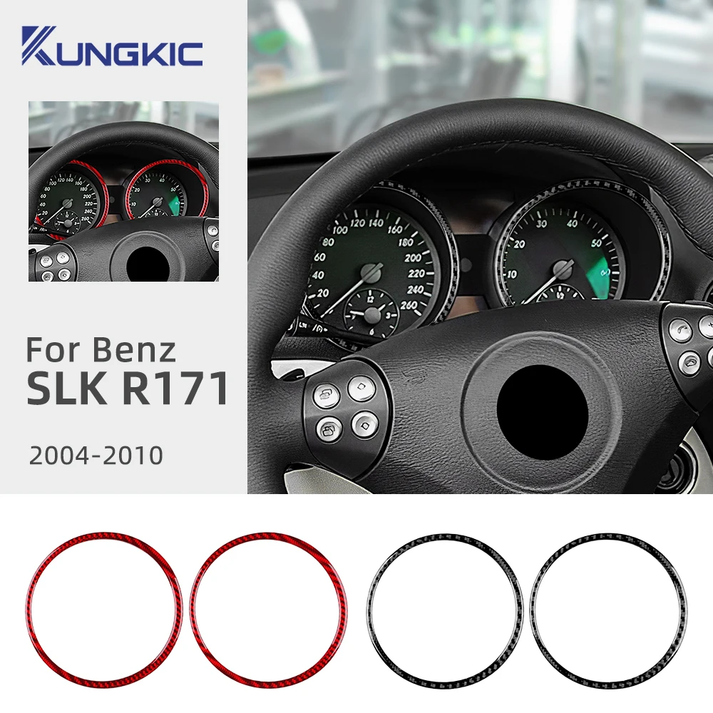 

Для Mercedes Benz SLK R171 2004 2005 2006 2007 2008 2009 2010 Рамка спидометра Аксессуары Настоящая мягкая наклейка из углеродного волокна