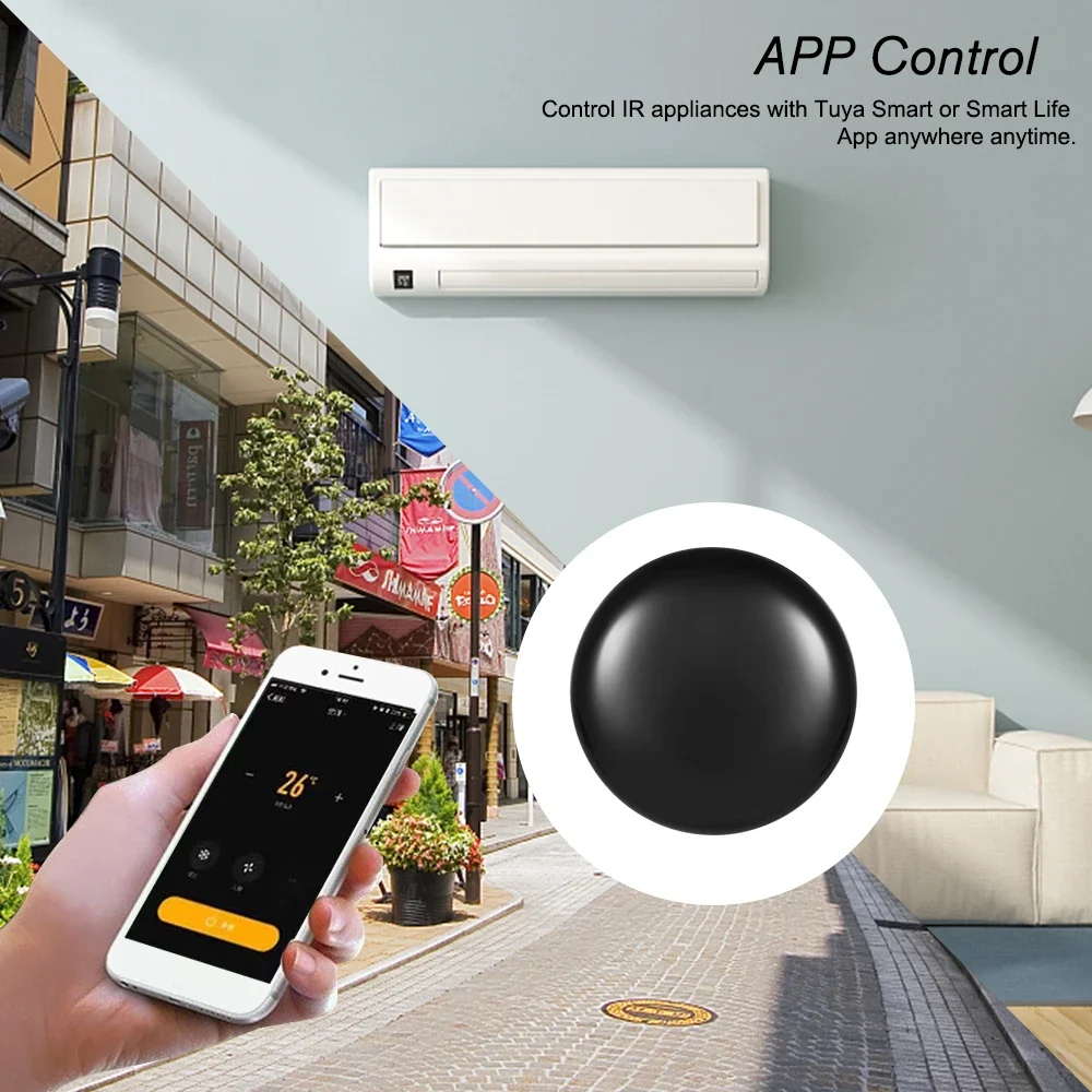 WiFi-IR Remote IR Control Hub Wi-Fi(2.4Ghz) Enabled Infrared Universal Remote Controller For Air Conditioner