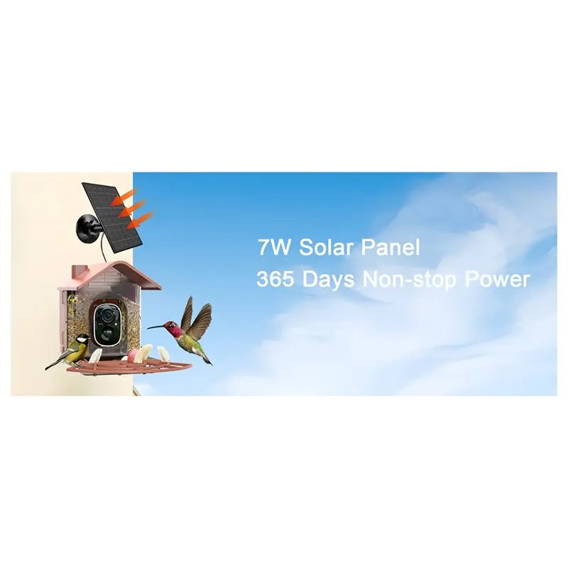 PHILE-HD Auto Capture Bird Video Camera With Solar Panel Motion Detection Featuring Bird Feeder Smart Bird Watching Functionalit