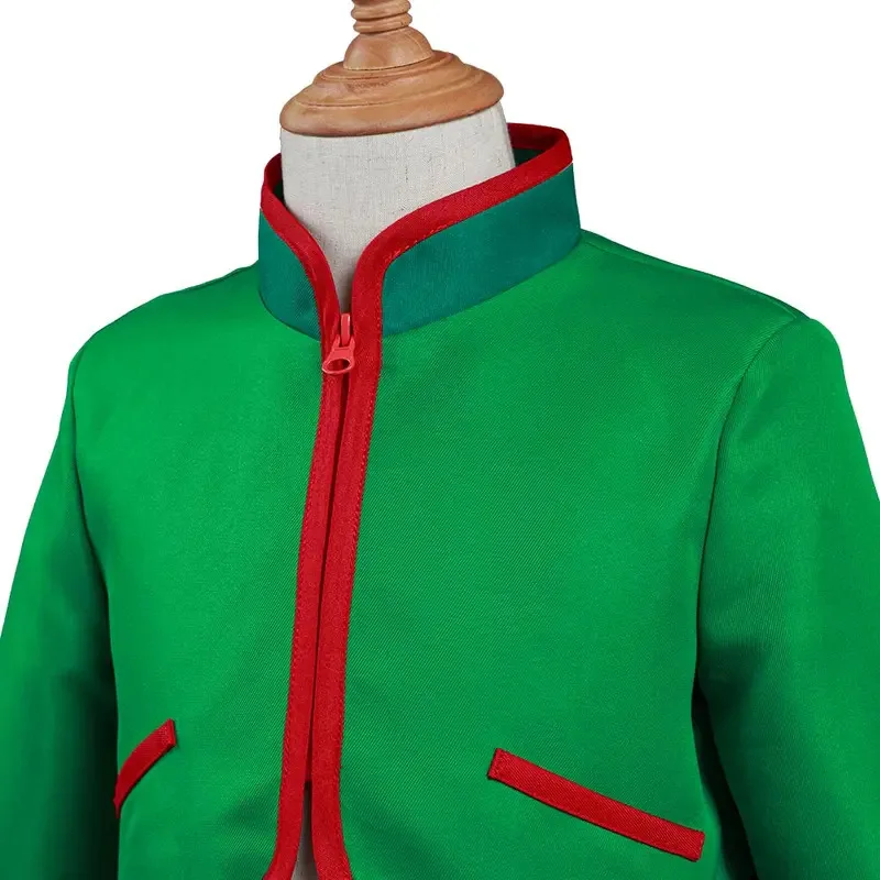 

CyGon Freecss Косплей Костюм для взрослых и детей Аниме Hunter X Ролевая игра Зеленый топ Брюки Наряды Мужчины Мальчики Дети Костюмы для Хэллоуина