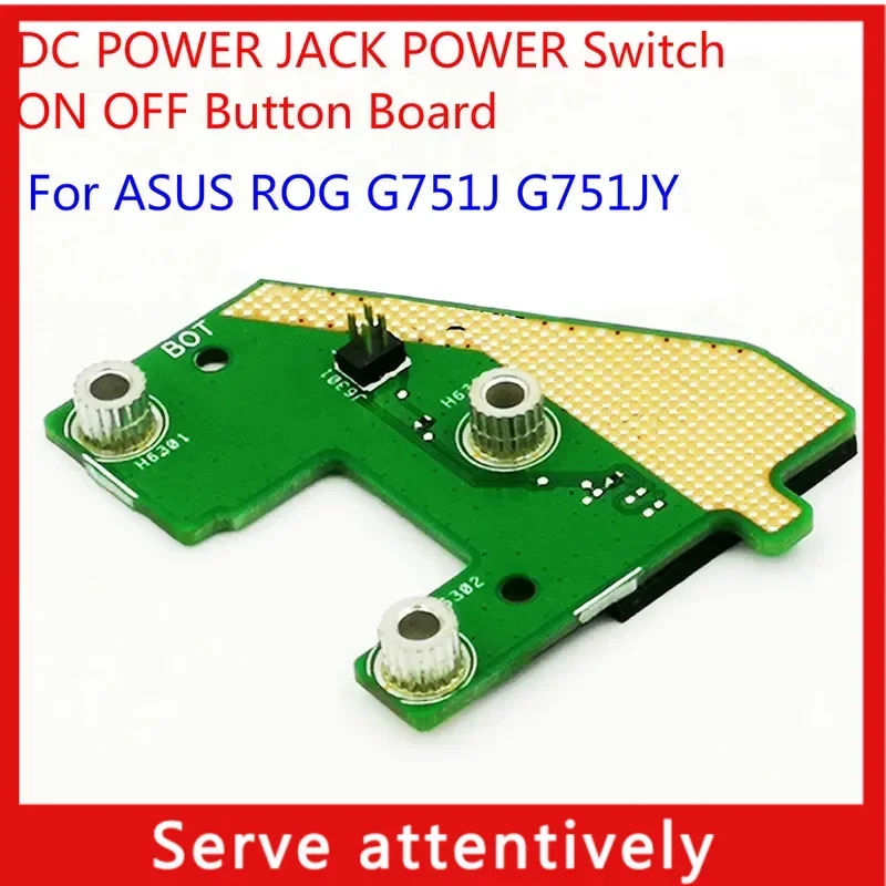 1PCs DC power Jack power switch on off button board for Asus ROG g751j G751JY