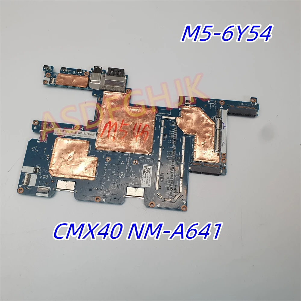 Original Laptop Motherboard For LENOVO MIIX700-12ISK 6Y75 Mainboard CMX40 NM-A641 5B20K66835 M5-6Y54 4G DDR3 tesed Free Shipping