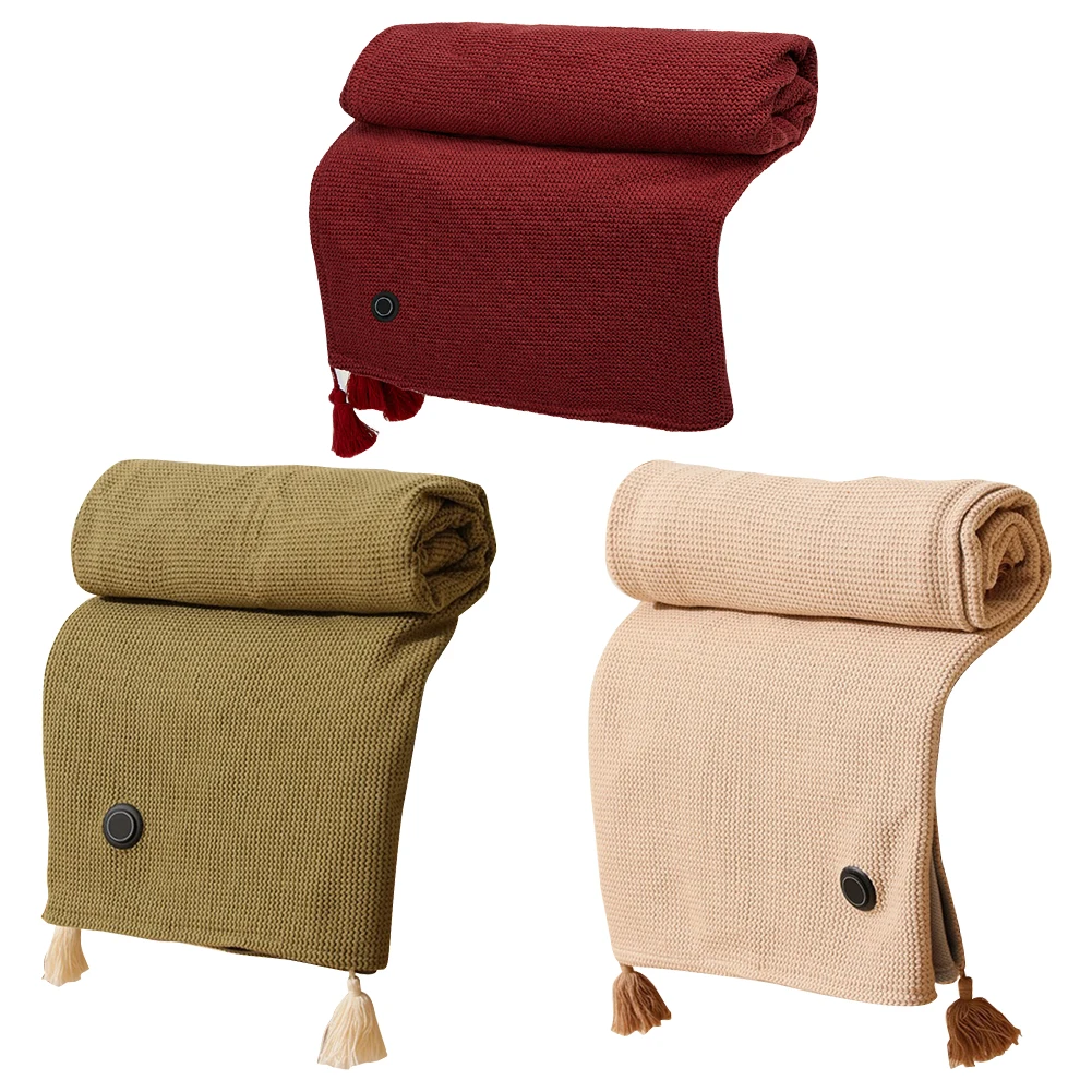 يمكن ارتداؤها USB بطانية تسخين كهربائي 3 مستويات التدفئة التدفئة بطانية كهربائية شال المحمولة الجسم دفئا بطانية #2