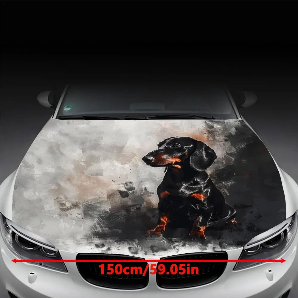 Sausage Dog Car Wrap Design - Creative Visuals, Easy to Apply and Maintain