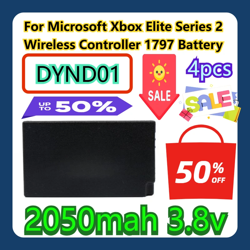 

For Microsoft Xbox Elite Series 2 Wireless Controller 1797 DYND01 Battery 4pcs