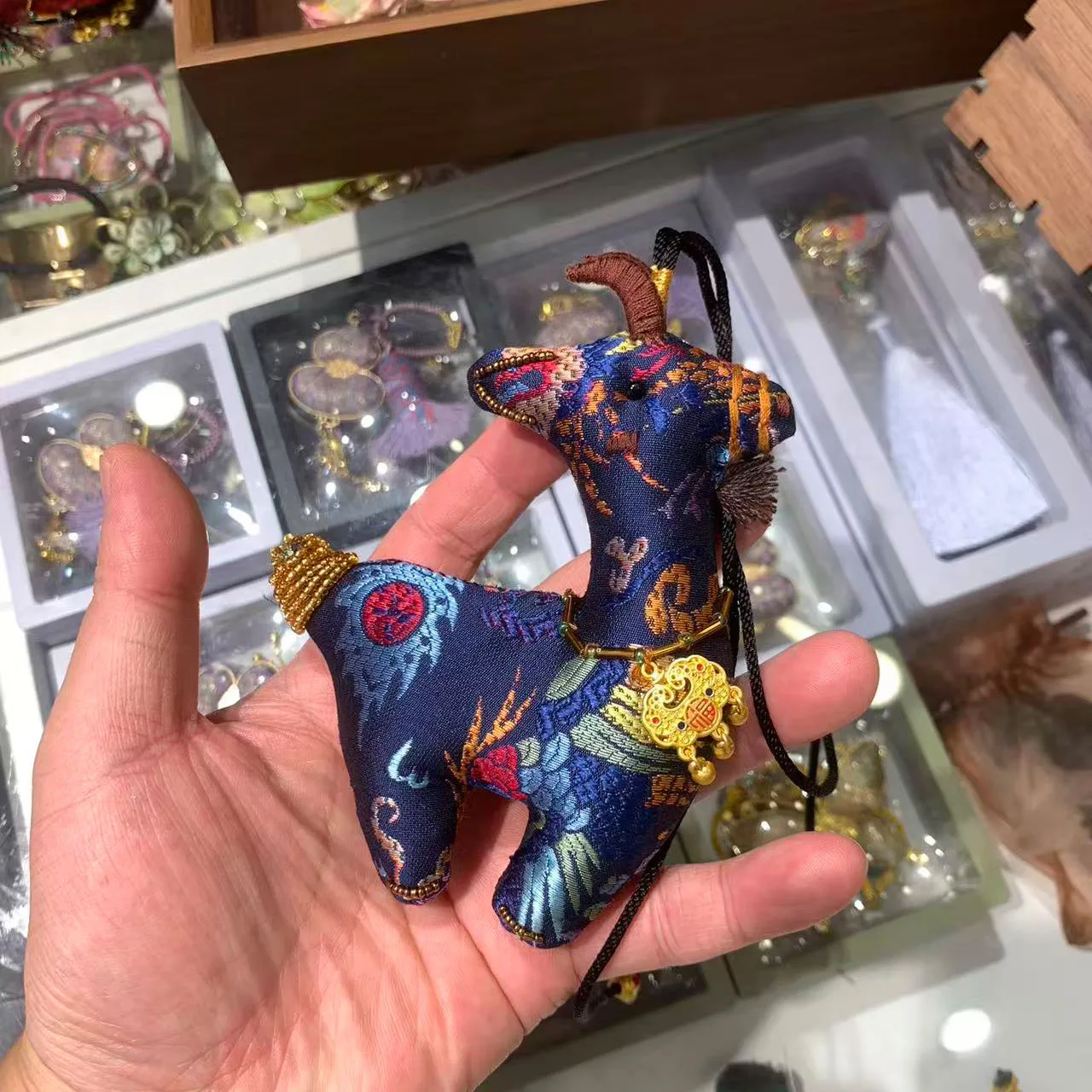 handmade-silk-song-jin-small-goat-bag-charm-new-chinese-style-fashion-bag-doll-hanging-ornament-animal-pattern-traditional-et