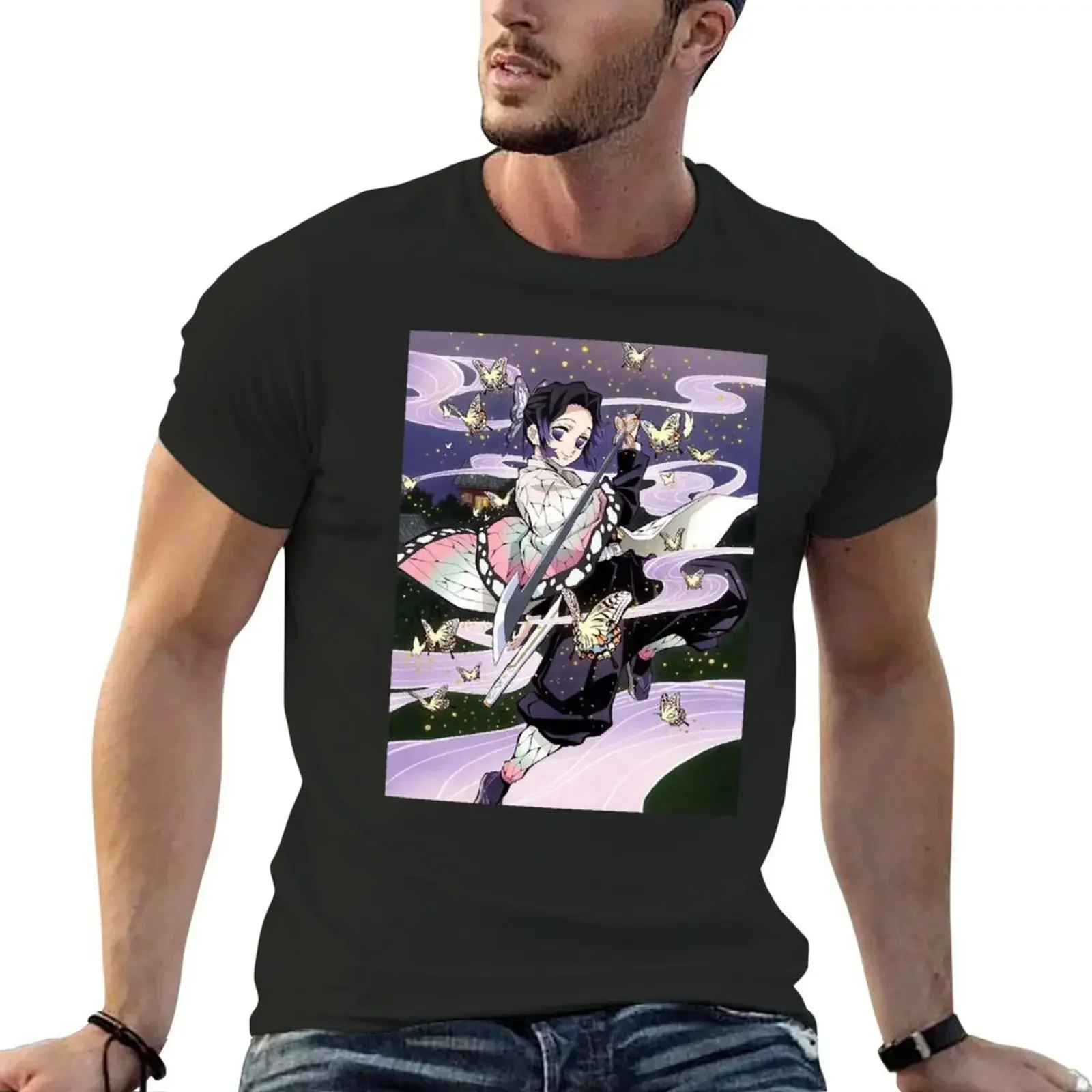 

Shinobu Kocho T-Shirt designer shirts oversized anime clothes sweat mens fashion