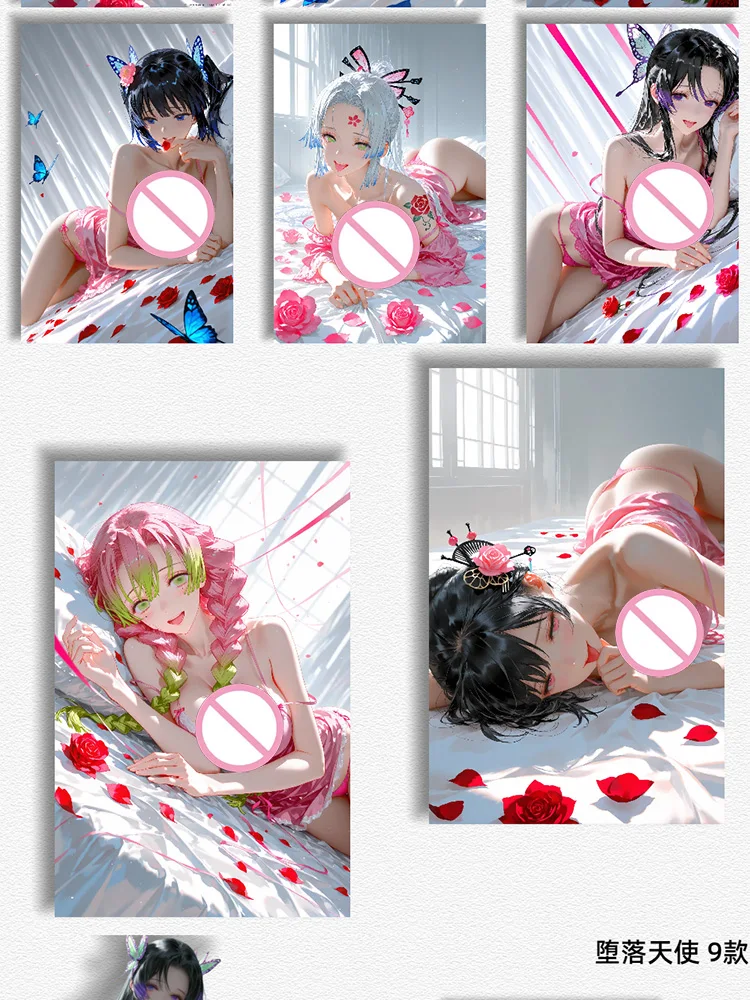 

Latest JiuJiu culture and creative Demon Slayer Board Collection Card Shinobu Japanese Anime Mitsuri Hobbies Gift