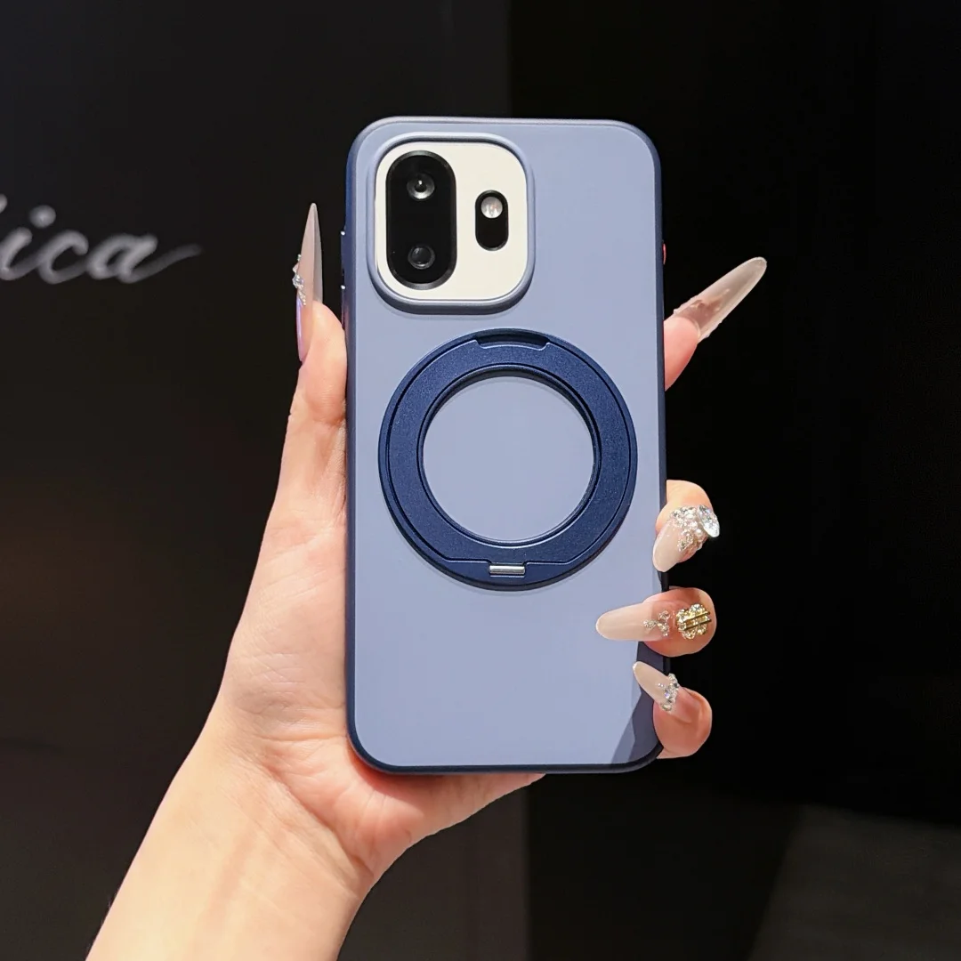 

For OnePlus 15T Case 1+ 15T Protection Magnetic 360 Ring Holder Protector Mobile Phone Case Cover