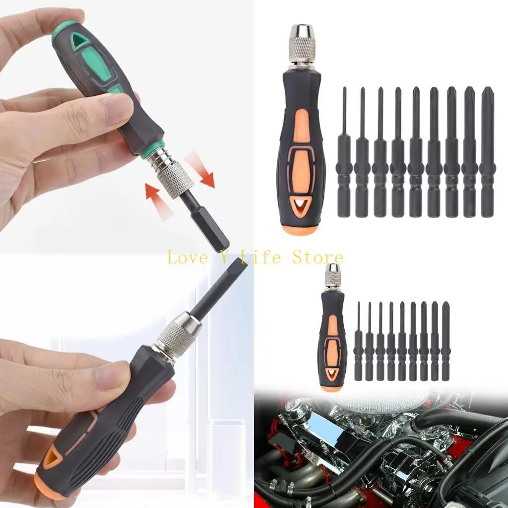 

L74C Эргономичная электрическая отвертка бит набор 60 мм стальные круглые хвостоки