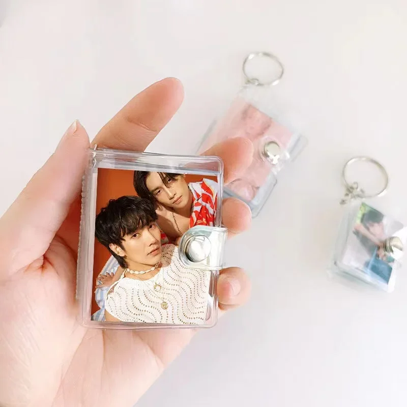 1PC Mileapo Bbbuild Mini Album Keychain Thai TV KinnPorsche The Series Drama Stills 1 Inch Pocket Interstitial Album ID Photo