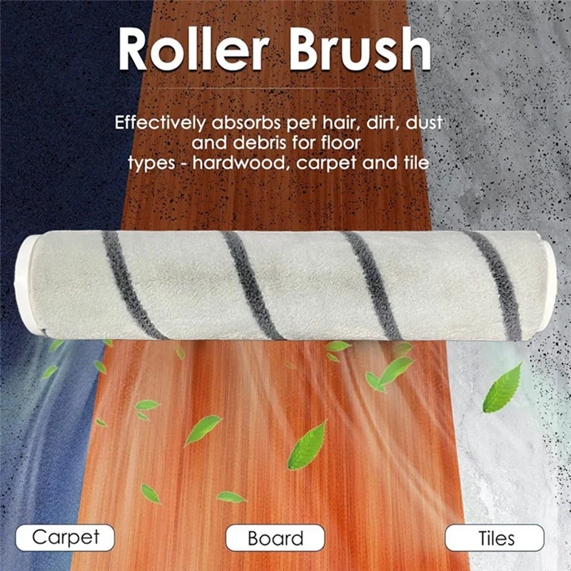 Top Deals High-Quality Soft Velvet Roller Brush For Dreame P10 / Solo 10 / Power 11 Series - Ideal For Wood Floors Vacuum Attach