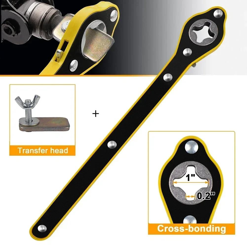 1 Set Car Labor-Save Jack Ratchet Wrench Car Scissor Ratchet Wrench Garage Tire Wheel Lugs Wrench Handles Repair Tools