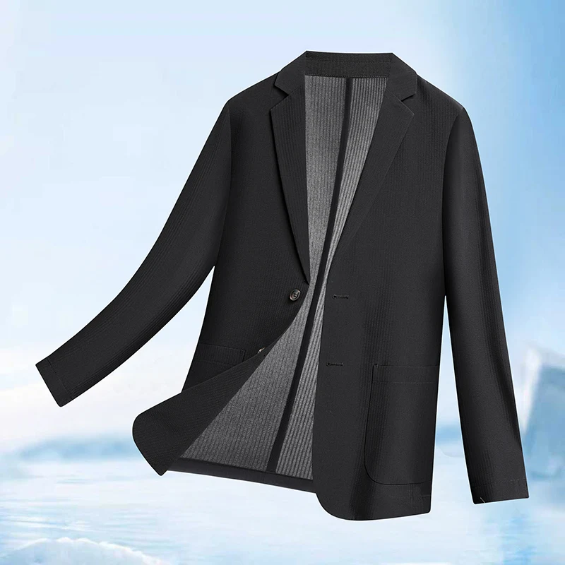 

Summer style sun-protective suit, fashionable men's single suit jacket for young and middle-aged people, business casual men's c