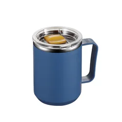 Mug 304 Stainless Steel Portable Coffee Cup With Lid Sealed Cup, Home Drinking Cup, Office Insulated Cup